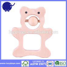 wooden Handmade Rattle Baby Teething Rattle Toy